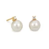 Aagaard - 8 karat guld ørestikker med ferskvandsperle - 08931552-94