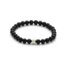 Alexander Lynggaard - Armbånd med matte sorte onyx sten , 6mm - c00050