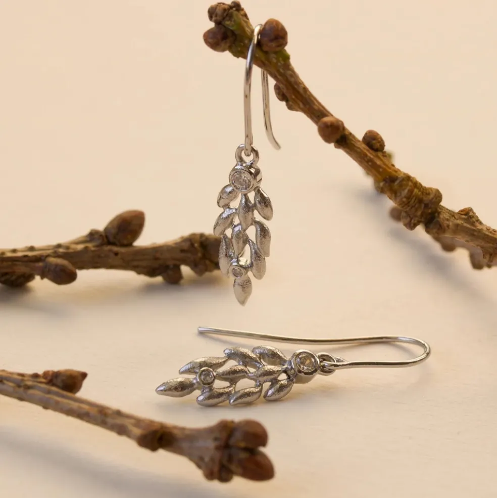 Blossom Copenhagen - Forrest ørehængere i sølv med sten - 21971687