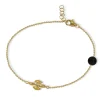 Blossom Copenhagen - Sølv forgyldt armbånd med sten - 23131685