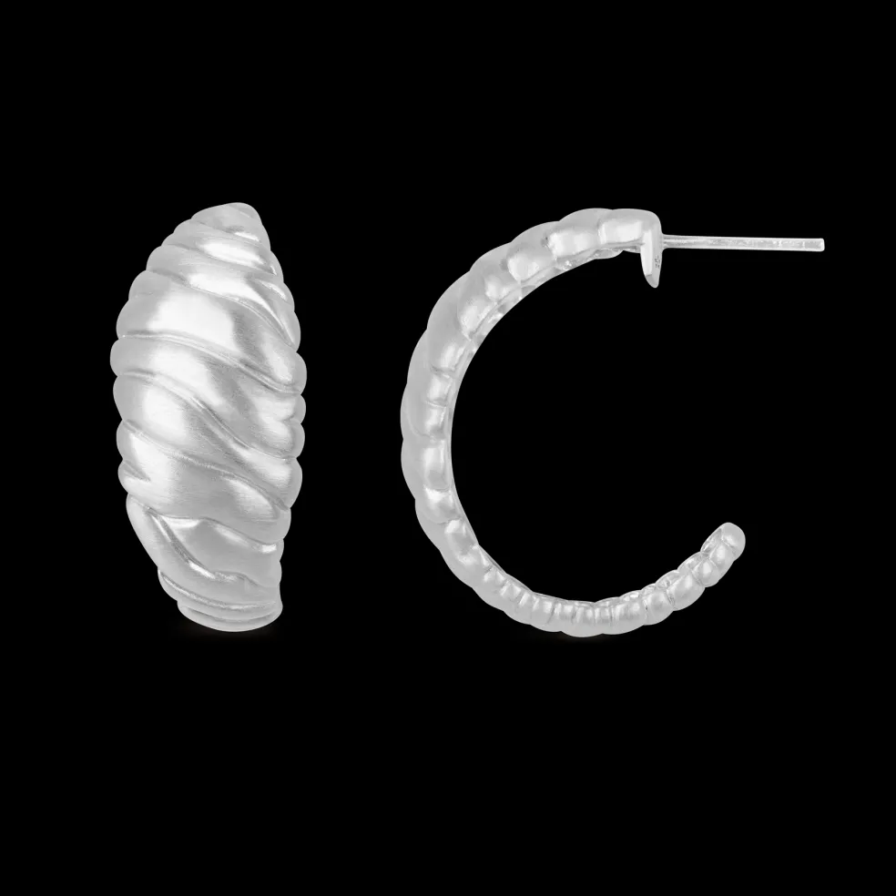 byBiehl - Dunes hoops i sterling sølv, Large -4-4901-r