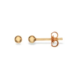 Forgyldt kugle ørestikker 2mm - 12022fg