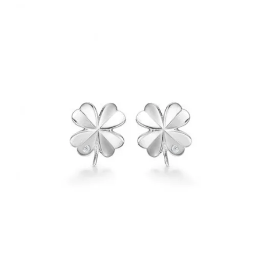 Mads Z - Clover sølv øreringe - 3117102