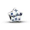Pandora - Dristigt funklende stjerne charm med blå sten - 792974c01