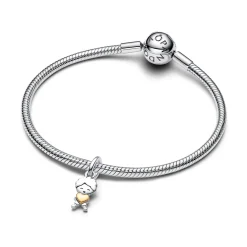 Pandora - Glad dreng med kærlighedshjerte charm - 763602c00