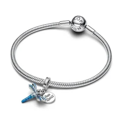 Pandora - Guldsmed charm i sølv med blå nuancer - 793745c01