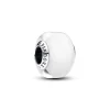 Pandora - Hvid muranoglas charm - 793118c00