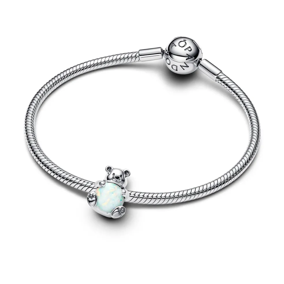 Pandora - Isbjørn charm i sølv - 793589c01