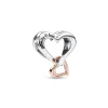 Pandora - To farvet uendeligheds hjerte charm - 782642c00
