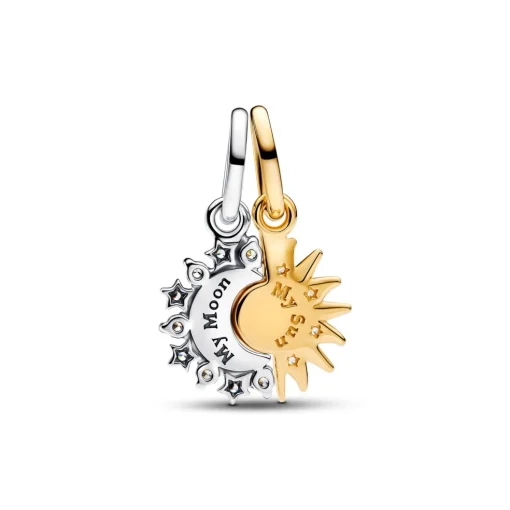 Pandora - Todelt sol og måne charm - 763585c01