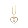 Scrouples - 8 karat guldhjerte vedhæng med 0,02 ct. diamanter - 214823
