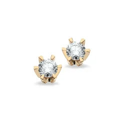 Scrouples - Prinsesse Ørestikker med 0,10 ct diamant, Guld/Hvidguld - 1775,10