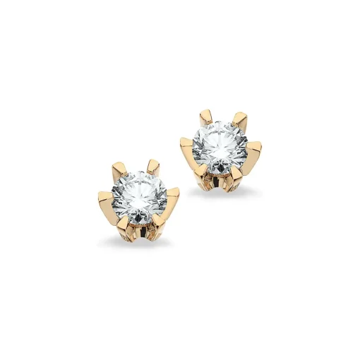 Scrouples - Prinsesse Ørestikker med 0,10 ct diamant, Guld/Hvidguld - 1775,10