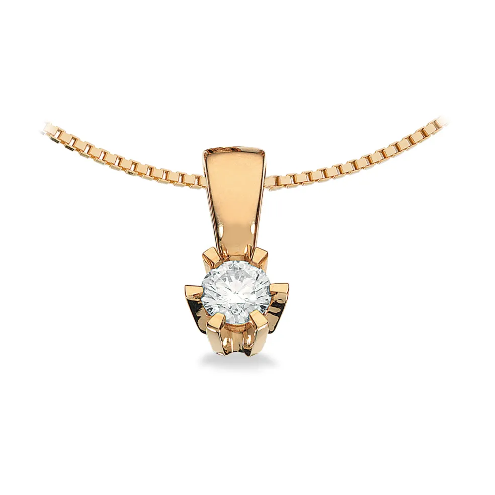 Scrouples - Prinsesse Vedhæng, 0,17ct diamant i guld / hvidguld - 2775,17