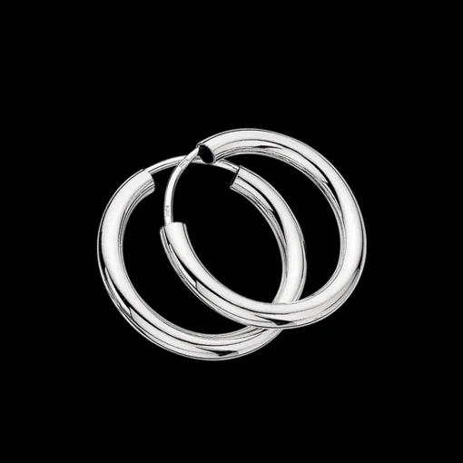 Scrouples - Sølv creoler, 2,5x20mm - 190172