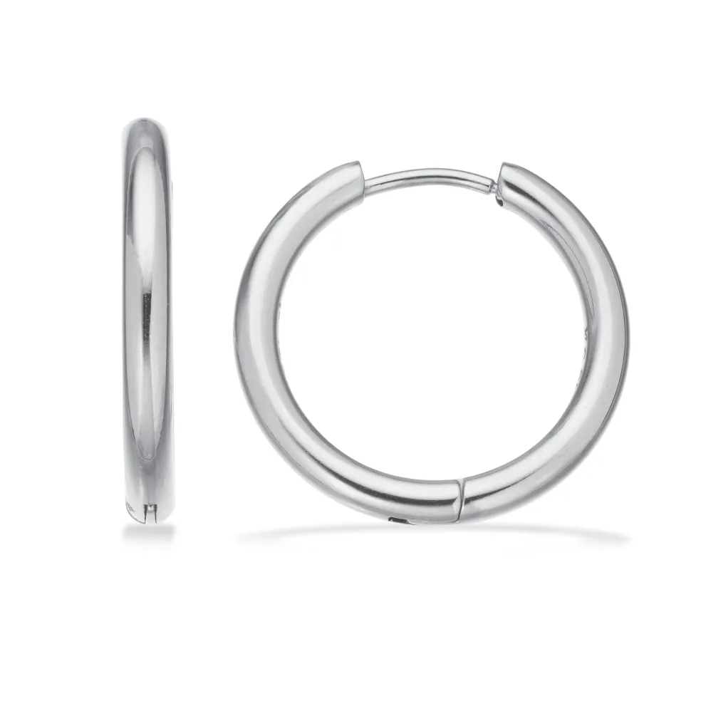 Scrouples - Stål creoler til med klik lås 2,5x16m - 163361