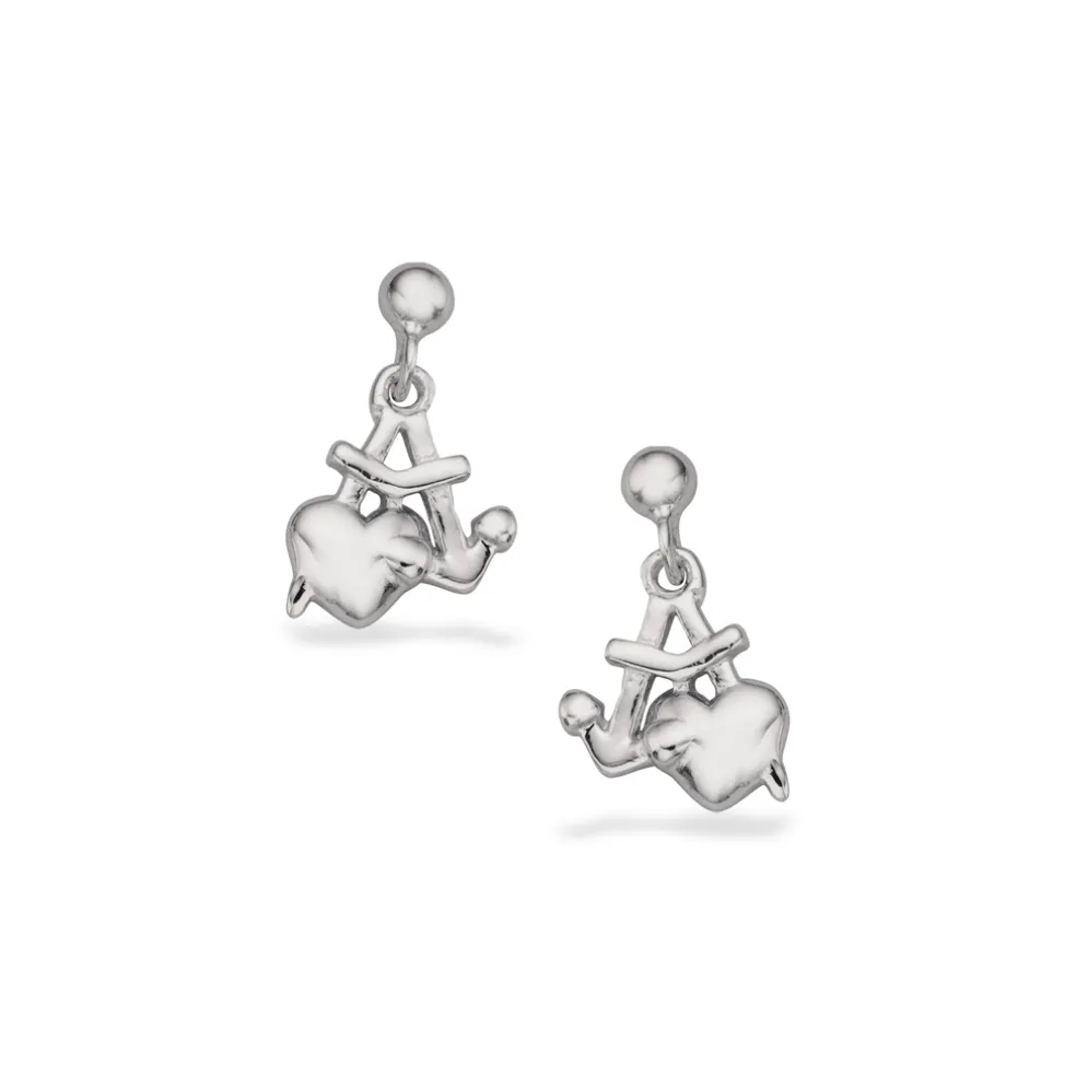 Scrouples - Tro, håb, og kærlighed sølv ørestikker - 143102