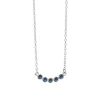 SFB - Sølv halskæde med blå safir vedhæng - 1553-1-176