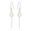 SFB - Sølv ørehængere med ferskvandsperle - 5640-1-900