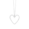 SFB -Sølv halskæde med åbent hjerte - 1910-1-45-20