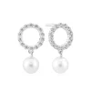 Sif Jakobs - Biella Perla Uno sølv øreringe med sten og perler - e2430-pcz