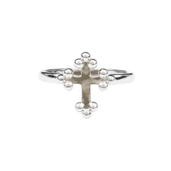 A Pure Mind - Pernille Aalund sølv kors ring - LYRS