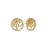 Aagaard - Livets træ ørestikker med sten af zirkonia - 1671-s-g02