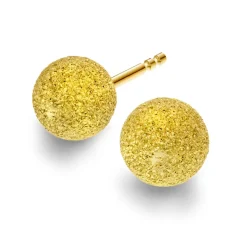 Arne Noedlie - Sparkling ball forgyld sølv ørestikker - 68679-06