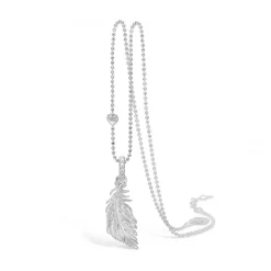 Bloosom Copenhagen - Sølv halskæde med fjer vedhæng - 21301121-80
