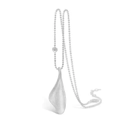 Blossom - Heart Leavs sølv kæde med vedhæng-21309029-80