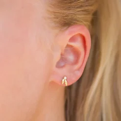 Blossom Copenhagen - Forrest ørestikker i forgyldt med sten - 23921682