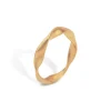 Blossom Copenhagen - Rings and Hoops forgyldt snoet sølv ring - 23611803