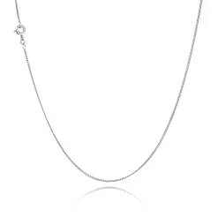 BNH - Panser facet sølv / forgyldt halskæde med fjederingslås