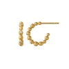byBiehl - Pebbles hoops i guldbelagt sølv med zirkonia - 4-3805A-GP