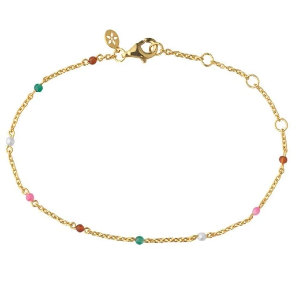 byBiehl - Scarlett forgyldt sølv armbånd med farvede sten - 2-3401m-gp
