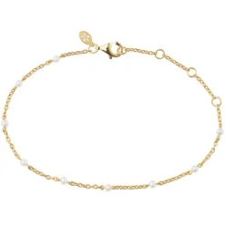 byBiehl - Scarlett guldbelagt sølv armbånd med perler - 2-3401wp-gp