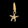 byBiehl - Star fish charm, sø stjerne vedhæng i guldbelagt - 7-5207a-gp