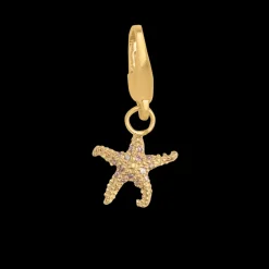 byBiehl - Star fish charm, sø stjerne vedhæng i guldbelagt - 7-5207a-gp