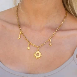 byBiehl - Star fish charm, sø stjerne vedhæng i guldbelagt - 7-5207a-gp