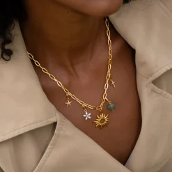 byBiehl - Star fish charm, sø stjerne vedhæng i guldbelagt - 7-5207a-gp