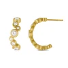 byBiehl - Stardust Hoops i forgyldt sølv med sten - 4-4605a-gp