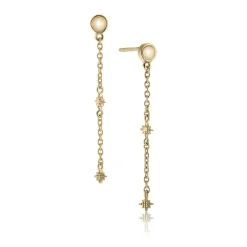 ByKjaergaard - North Star ørekæder med opal - nseg3136top