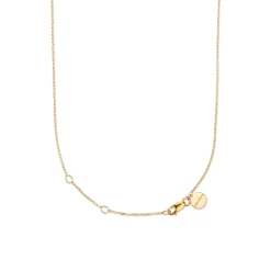 Flora Danica - Guldbelagt Firkløver halskæde med 5 firkløvere - flc-nelo-g-60