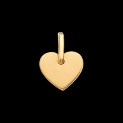 231732- Forgyldt halskæde med hjerte vedhæng