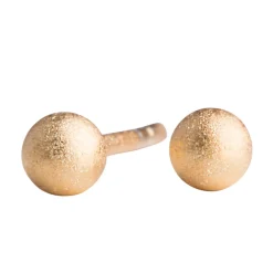 Forgyldt ørering kugle 4mm-325245