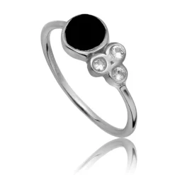 Glory ring sølv med onyx-glrs0385bowt