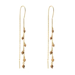 JEG ER ørehængere i forgyldt sølv med jaspis - JEEG-PIC