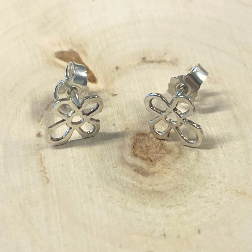 Klaus Gønget - Dagmarkors ørestikker i sølv, 9x10mm - 910925s