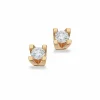Kleopatra - 14 karat guld øreringe med 0,20ct diamant - 1135,20