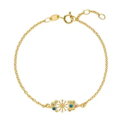 Lund Copenhagen - Marguerite armbånd med farvede sten - 9015066-30-m